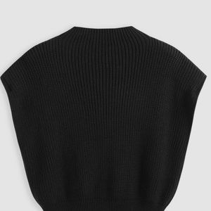 Brand new black sleeveless sweater